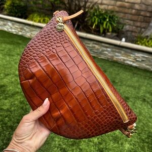 New with tags - Clare V - Grande Fanny - Brown Croc